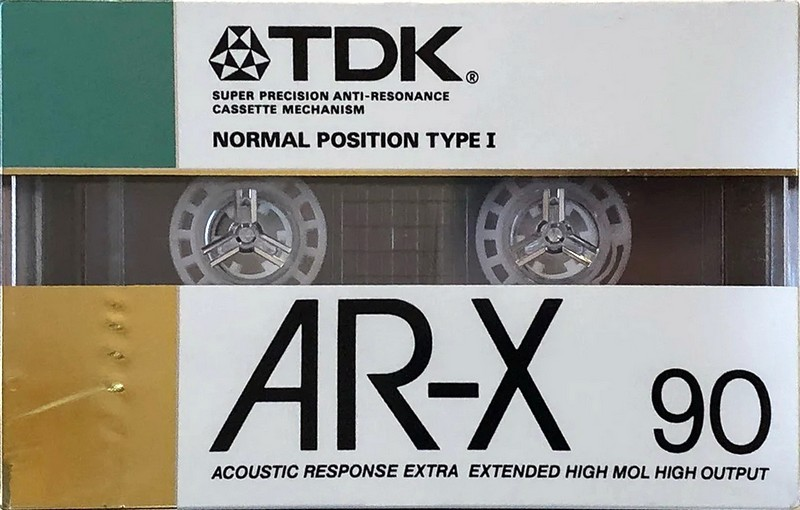 Compact Cassette TDK AR-X 90 "AR-X90G" Type I Normal 1987 Japan