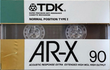 Compact Cassette TDK AR-X 90 "AR-X90G" Type I Normal 1987 Japan