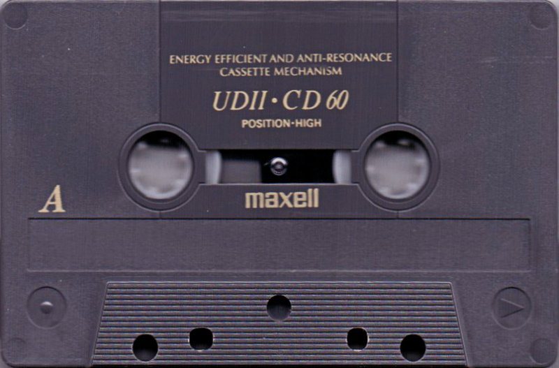 Compact Cassette Maxell UDII-CD 60 Type II Chrome 1996 Europe
