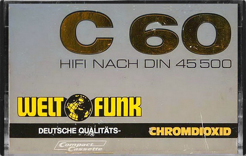 Compact Cassette Weltfunk 60 Type II Chrome 1978 Germany