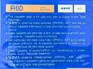 Digital Audio Tape MBM Magnetic 60 Type IV Metal Europe