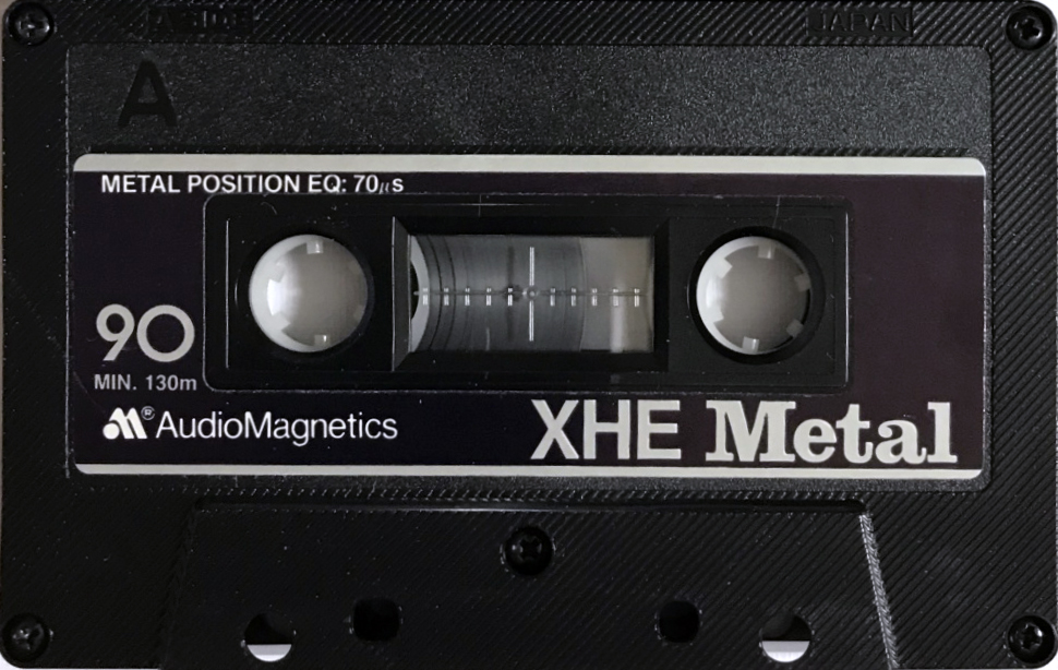 Compact Cassette Audio Magnetics XHE Metal 90 Type IV Metal 1979 Canada
