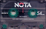 Compact Cassette Sony 54 "NOTA" Type I Normal 1988 Europe