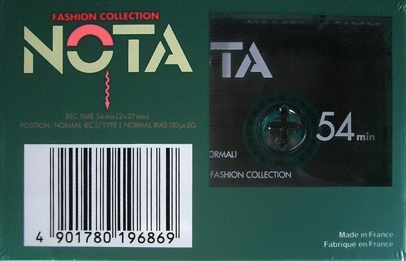 Compact Cassette Sony 54 "NOTA" Type I Normal 1988 Europe