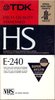 VHS, Video Home System TDK HS 240 Type II Chrome 1989 Europe