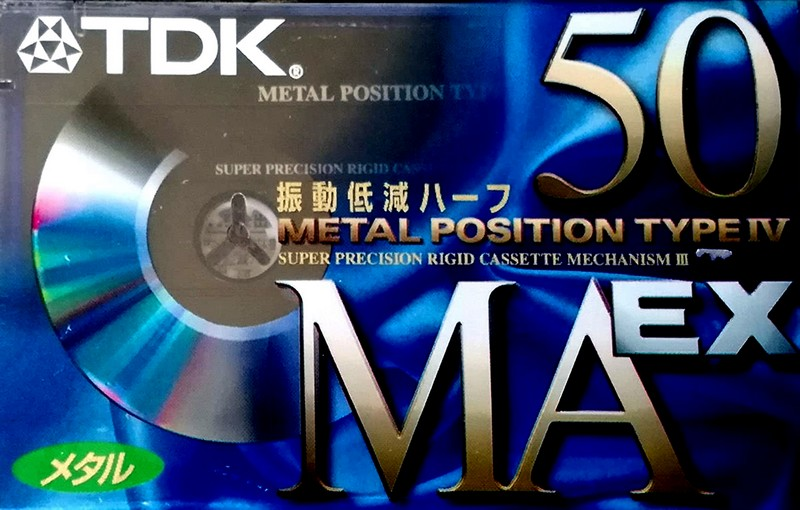 Compact Cassette TDK MAEX 50 "MAEX-50" Type IV Metal 1998 Japan