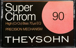 Compact Cassette Theysohn 90 Type II Chrome Hong Kong