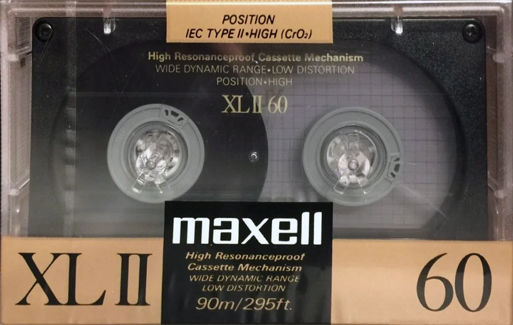 Compact Cassette Maxell XLII 60 Type II Chrome 1988 Europe