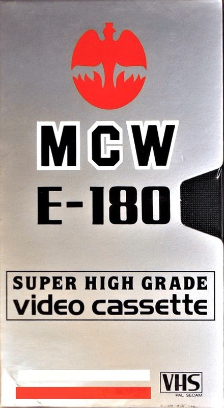 VHS, Video Home System MCW 180 "SHG" Type I Normal Unknown Country