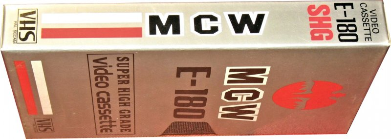 VHS, Video Home System MCW 180 "SHG" Type I Normal Unknown Country
