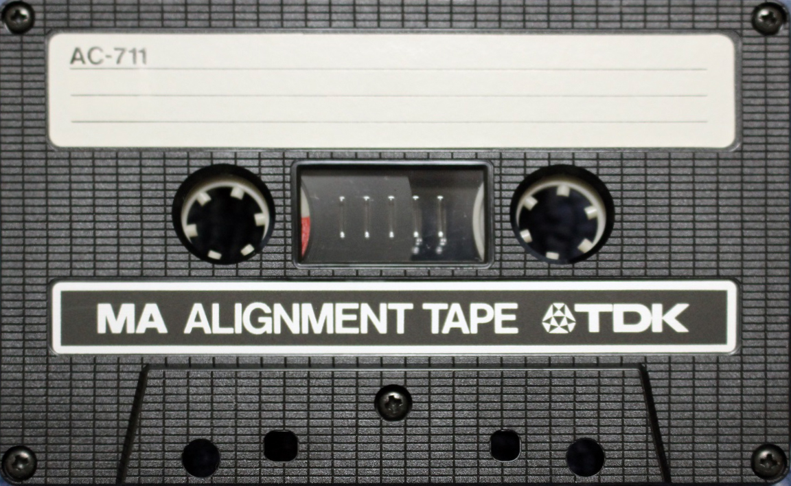 Compact Cassette TDK MA "Alignment tape AC-711" Service Cassette 1982 North America