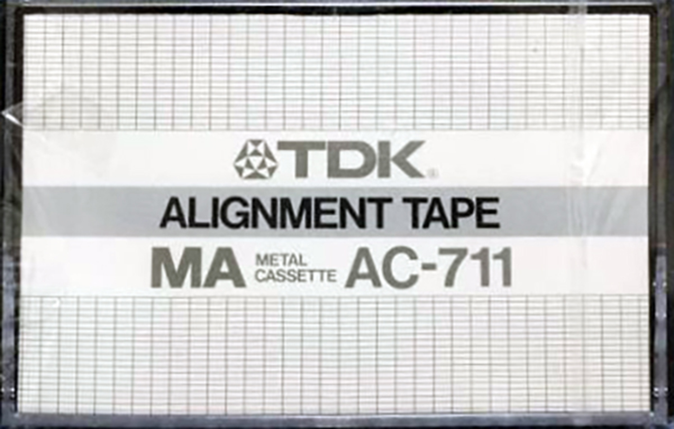 Compact Cassette TDK MA "Alignment tape AC-711" Service Cassette 1982 North America