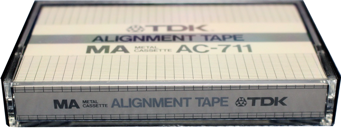 Compact Cassette TDK MA "Alignment tape AC-711" Service Cassette 1982 North America