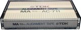 Compact Cassette TDK MA "Alignment tape AC-711" Service Cassette 1982 North America
