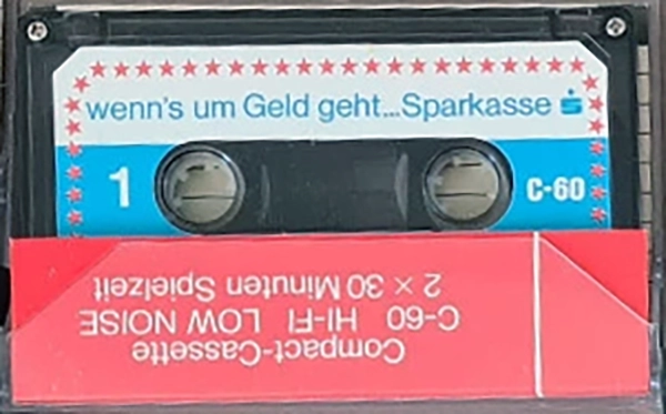 Compact Cassette Sparkasse 60 "Giro Bringt`s" Type I Normal Germany