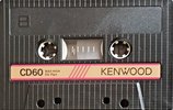 Compact Cassette Kenwood CD 60 Type II Chrome 1985 Worldwide