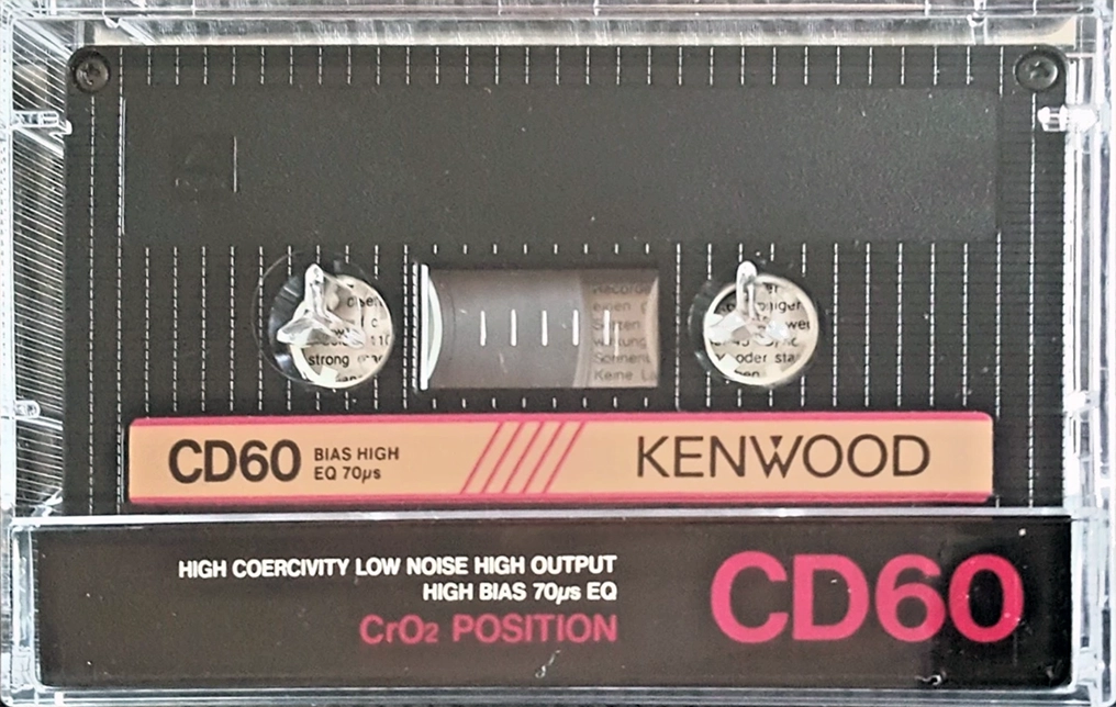 Compact Cassette Kenwood CD 60 Type II Chrome 1985 Worldwide