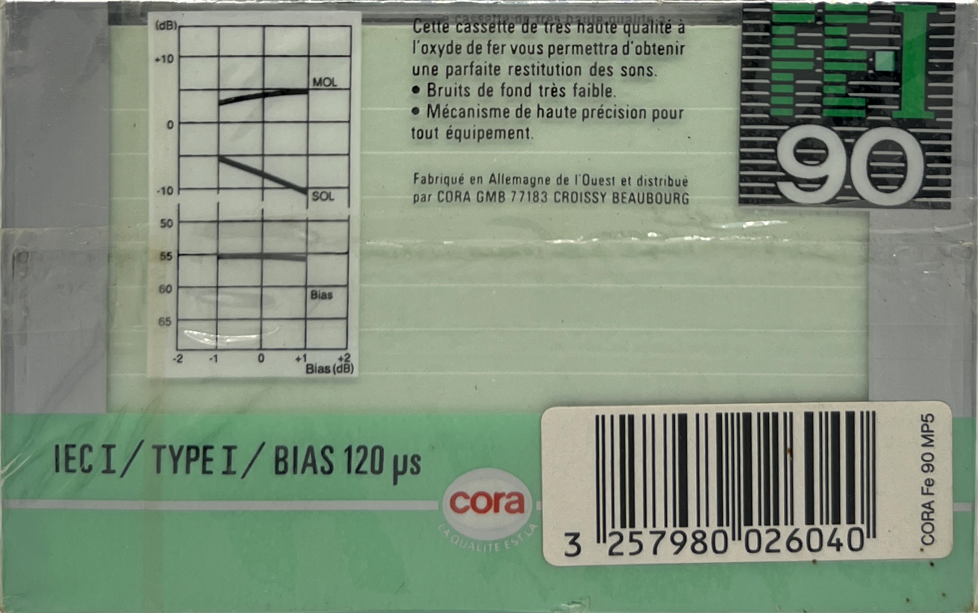 5 pack Cora Fe-I 90 Type I Normal 1992 Belgium