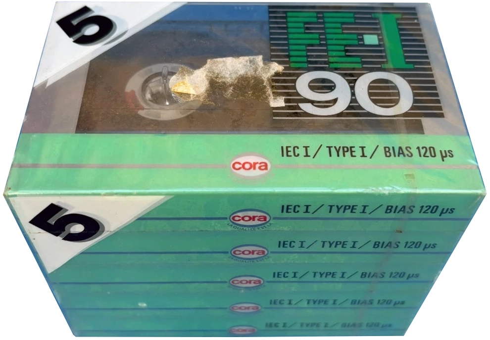 5 pack Cora Fe-I 90 Type I Normal 1993 Belgium