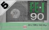 5 pack Cora Fe-I 90 Type I Normal 1992 Belgium