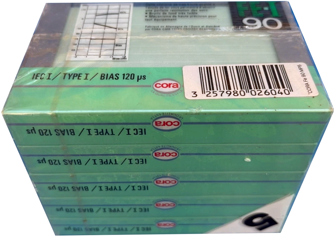 5 pack Cora Fe-I 90 Type I Normal 1993 Belgium