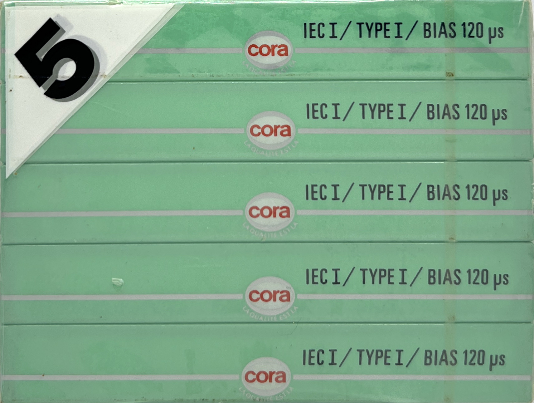5 pack Cora Fe-I 90 Type I Normal 1992 Belgium