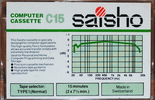 Compact Cassette Saisho 15 Computer Cassette 1985 UK