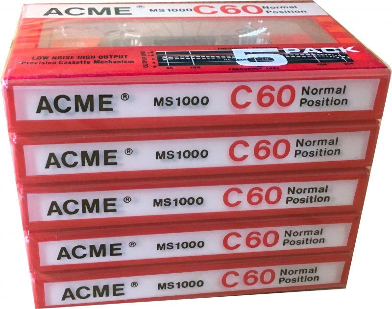 5 pack Acme MS 1000 60 Type I Normal 1995 Worldwide