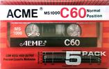 5 pack Acme MS 1000 60 Type I Normal 1995 Worldwide