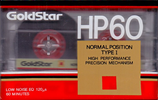 Compact Cassette Goldstar HP 60 Type I Normal 1990 USA