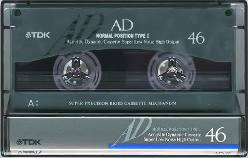 Compact Cassette TDK AD 46 "AD-49A" Type I Normal 1992 Japan
