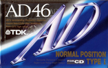 Compact Cassette TDK AD 46 "AD-49A" Type I Normal 1992 Japan