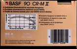 Compact Cassette BASF Chromdioxid Maxima II 90 "CR-M II" Type II Chrome 1985 North America