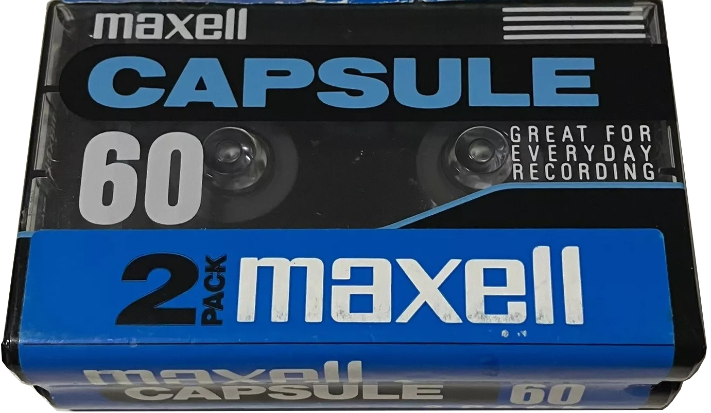 2 pack Maxell Capsule 60 Type I Normal 1992 North America