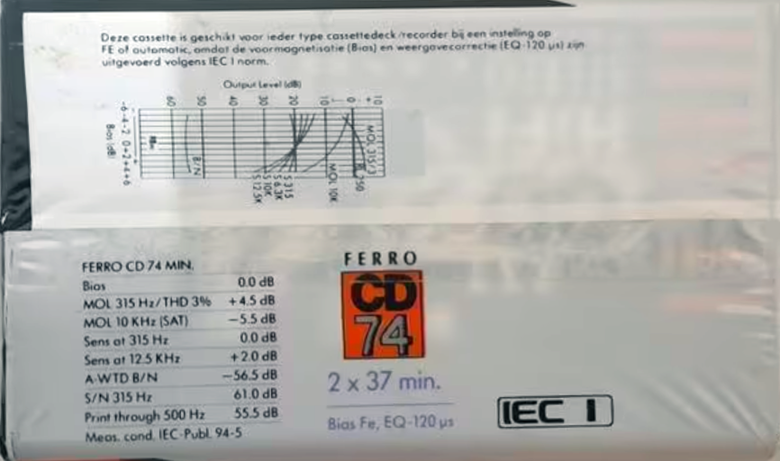 3 pack Sound and Vision CD 74 Type I Normal 1988 Netherlands