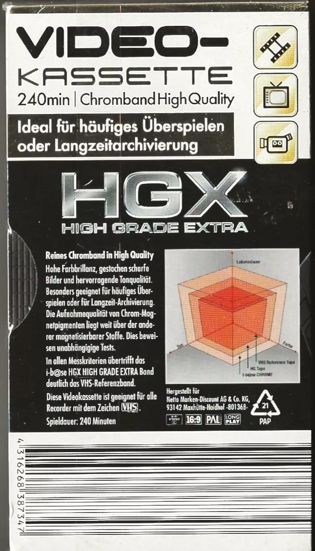 Compact Cassette i-b@se 240 "HGX" Type I Normal Germany