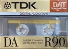 Digital Audio Tape TDK 90 "DA-R90" Type IV Metal 1988 Japan