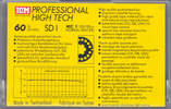Compact Cassette ICM SD I 60 Type I Normal 1989 Europe