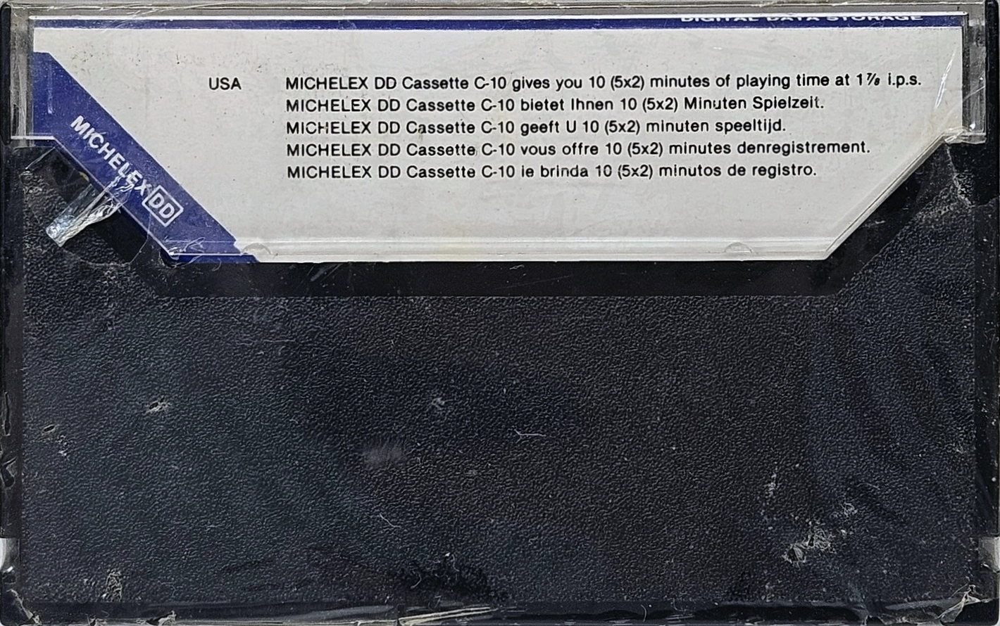 Compact Cassette Michelex DD 10 Computer Cassette 1981 North America