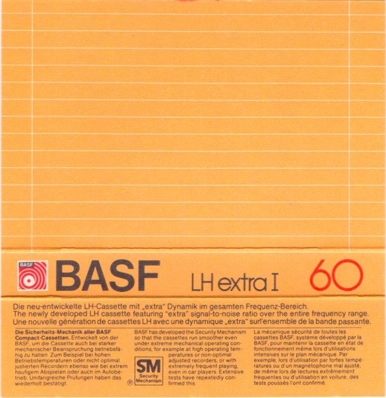 Compact Cassette: BASF  - LH Extra I 60