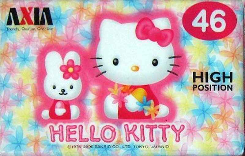 Compact Cassette AXIA Hello Kitty 46 "HK2A PK 46" Type II Chrome 2000 Japan