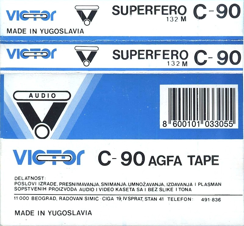 Compact Cassette: Unknown Victor [Yugoslavia] -  60