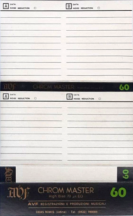 Compact Cassette AVF 60 Type II Chrome Italy