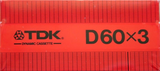 3 pack TDK D 60 Type I Normal 1982 Australia, Europe