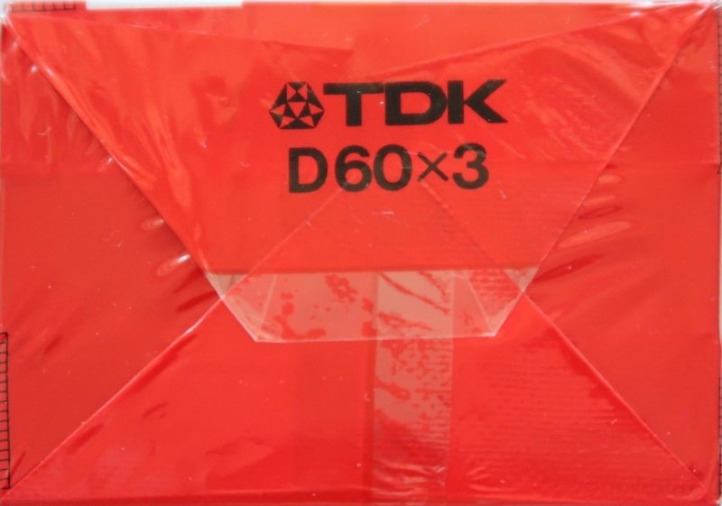 3 pack TDK D 60 Type I Normal 1982 Australia, Europe