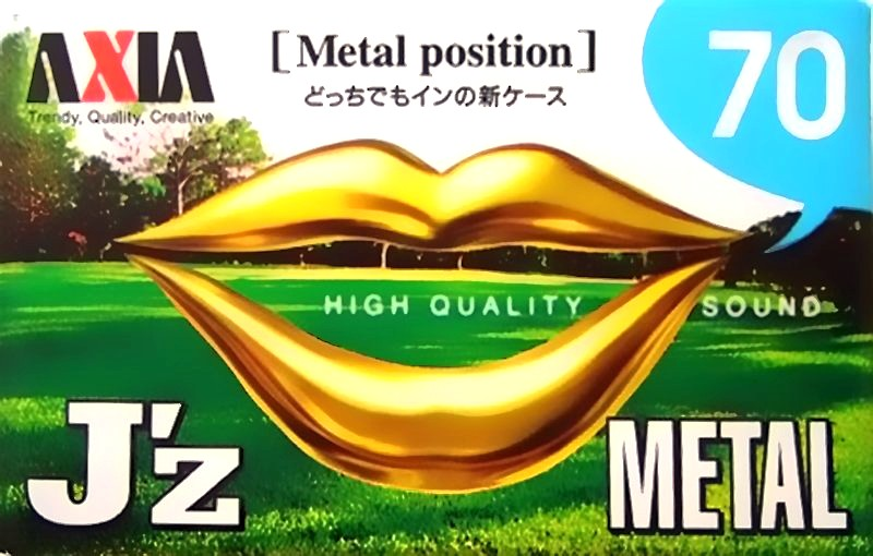 Compact Cassette AXIA J`z Metal 70 "JZMG 70" Type IV Metal 1997 Japan