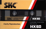 Compact Cassette SKC HX 60 Type II Chrome 1984 Europe