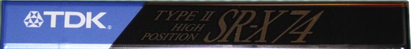 Compact Cassette TDK SR-X 74 "SR-X74M" Type II Chrome 1990 Japan
