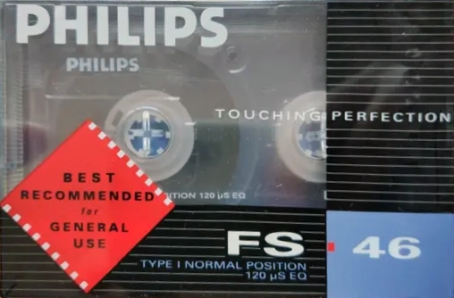Compact Cassette Philips FS 46 Type I Normal 1989 Europe