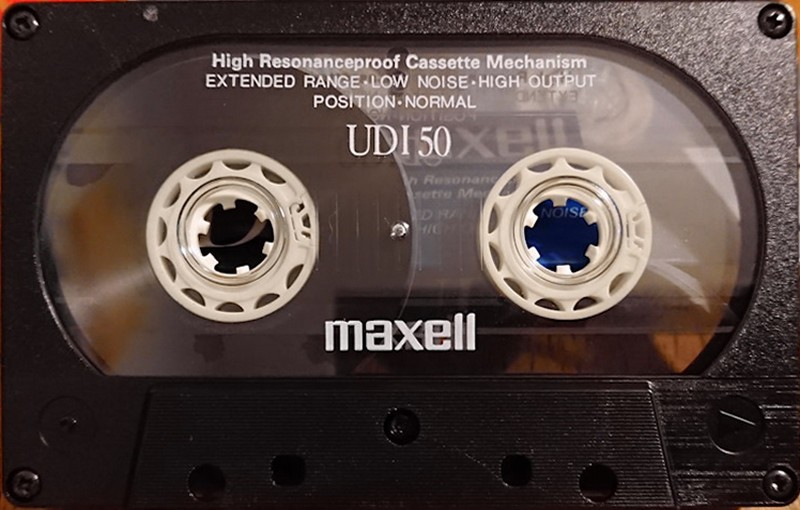 Compact Cassette Maxell UDI / UD1 50 Type I Normal 1989 Japan